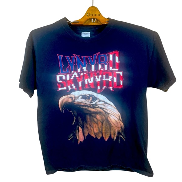 Lynyrd Skynyrd American Bald Eagle Men’s/ Unisex Band Graphic T-Shirt Size L - Picture 1 of 7